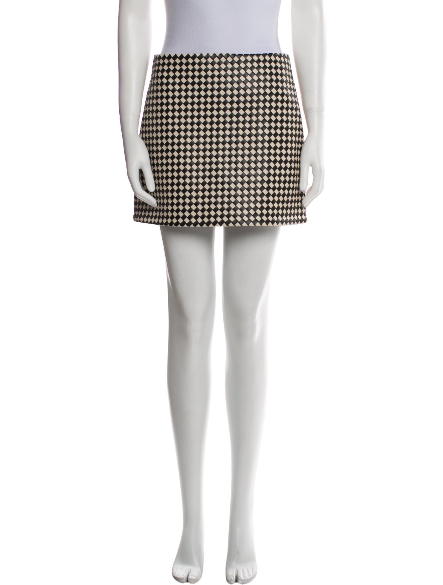 Alice + Olivia Plaid Print Mini Skirt w/ Tags