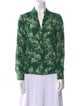 Alice + Olivia Silk Floral Print Blouse