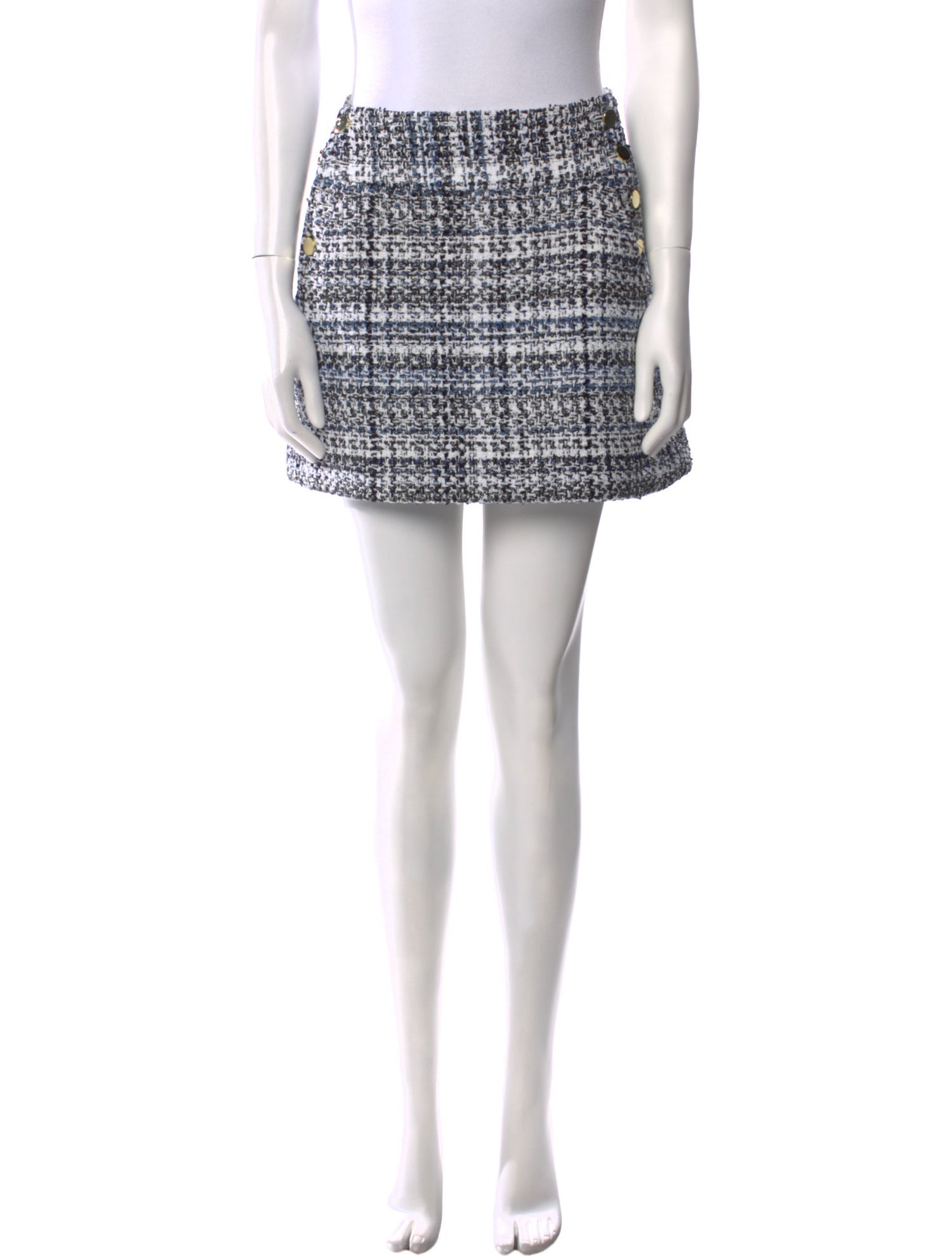 Alice + Olivia Tweed Pattern Mini Skirt