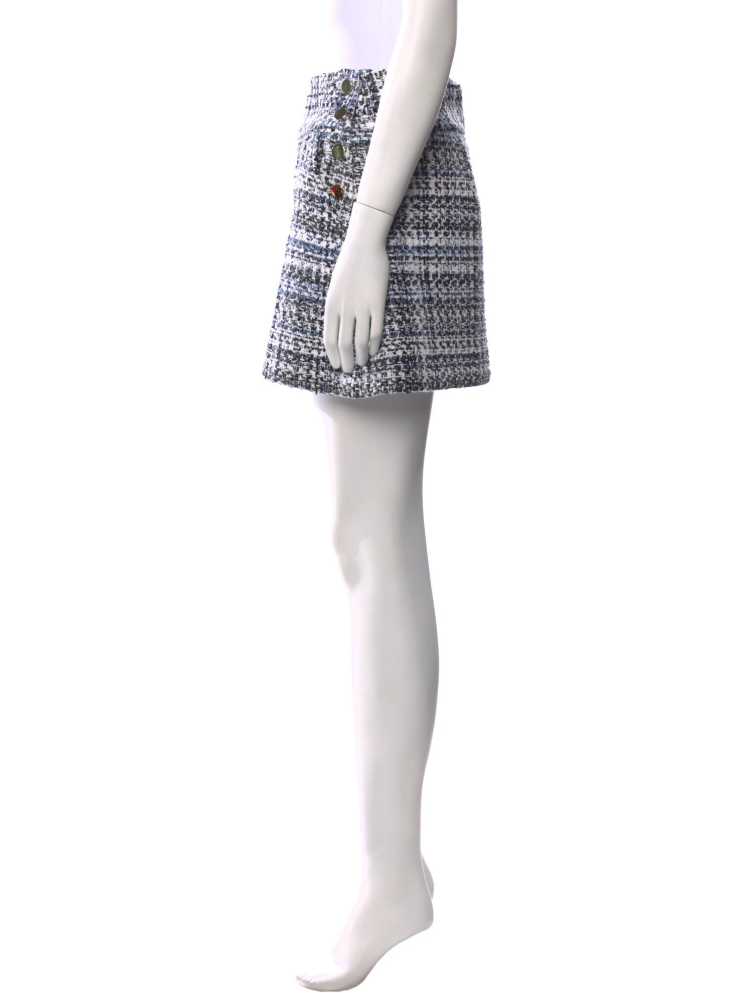 Alice + Olivia Tweed Pattern Mini Skirt