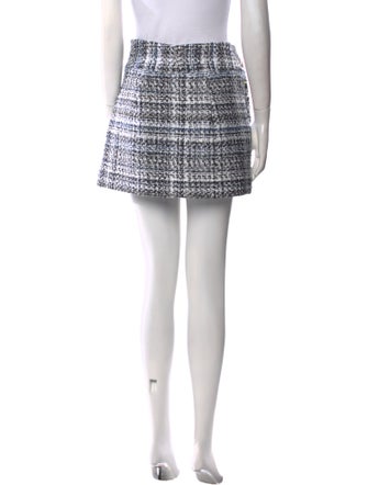 Alice + Olivia Tweed Pattern Mini Skirt