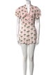 Alice + Olivia Floral Print V-Neck Romper