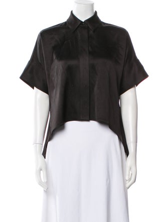 Alice + Olivia Short Sleeve Crop Top