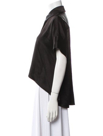 Alice + Olivia Short Sleeve Crop Top