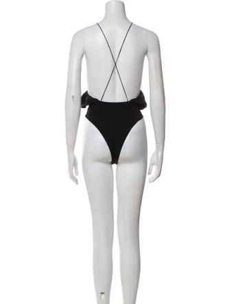 Alice + Olivia Silk V-Neck Bodysuit