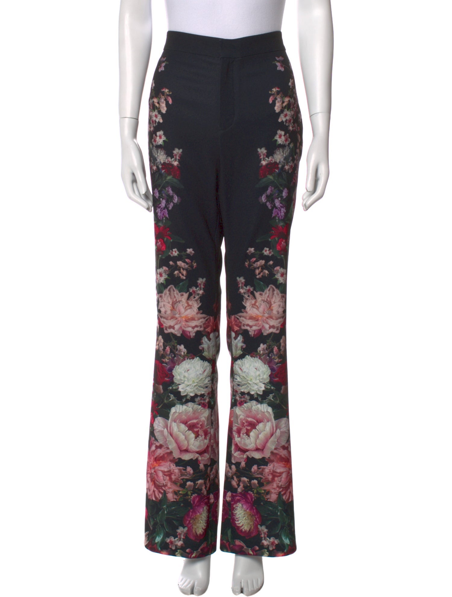 Alice + Olivia Floral Print Wide Leg Pants