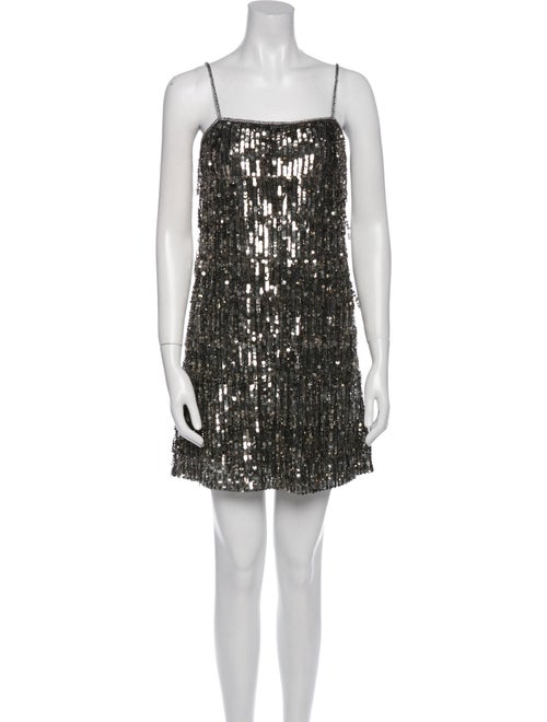 Alice + Olivia Square Neckline Mini Dress