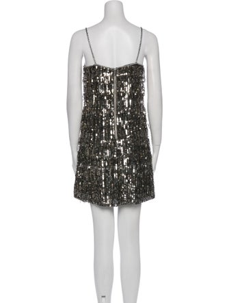 Alice + Olivia Square Neckline Mini Dress