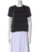 Alice + Olivia Silk Crew Neck T-Shirt