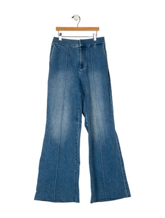 Alice + Olivia High-Rise Flared Jeans