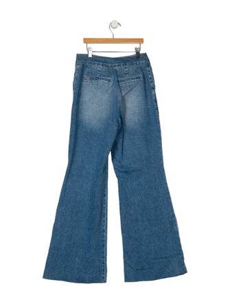 Alice + Olivia High-Rise Flared Jeans