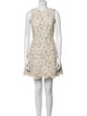 Alice + Olivia Lace Pattern Mini Dress