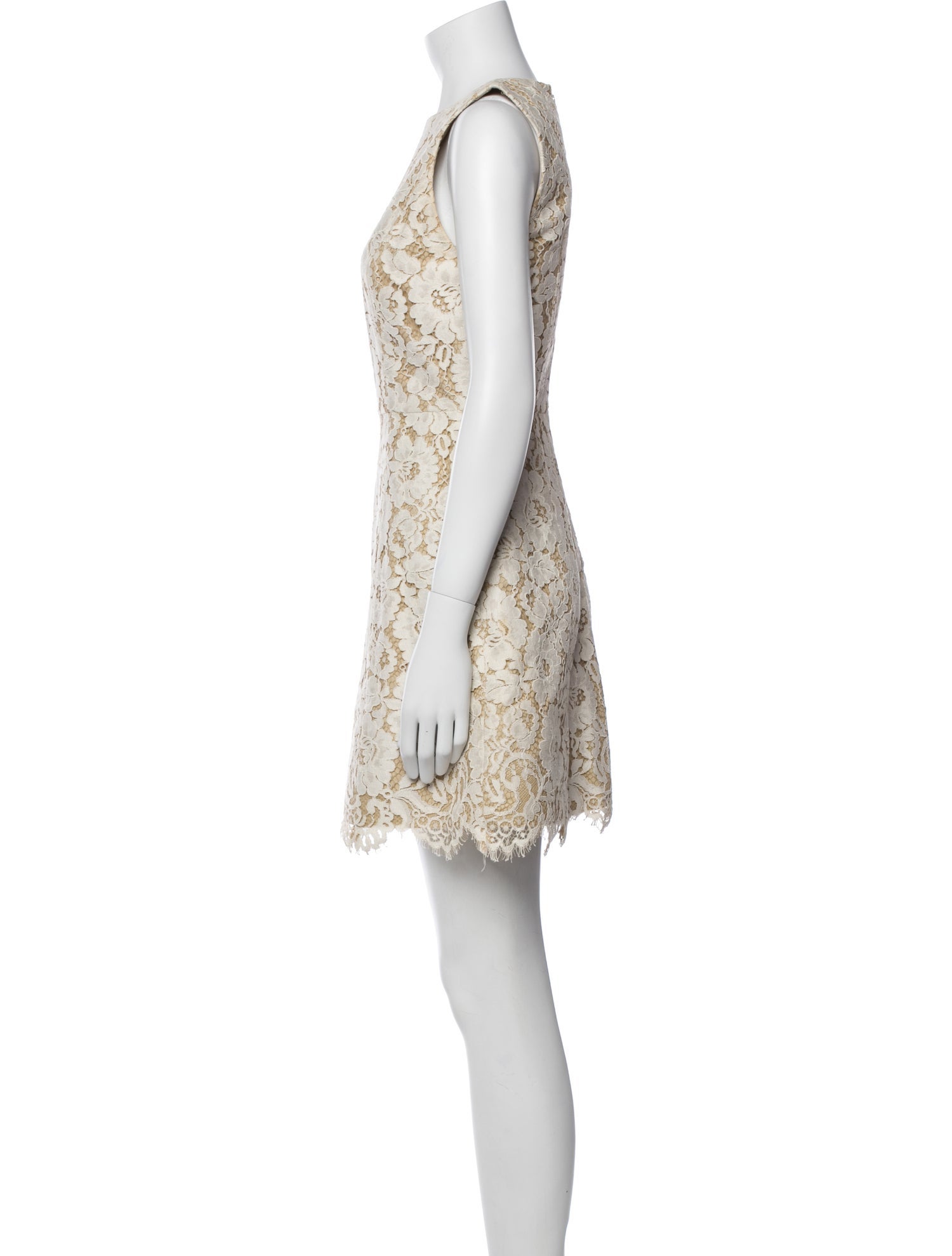 Alice + Olivia Lace Pattern Mini Dress