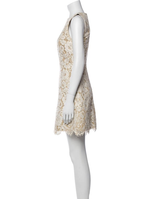 Alice + Olivia Lace Pattern Mini Dress