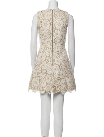 Alice + Olivia Lace Pattern Mini Dress