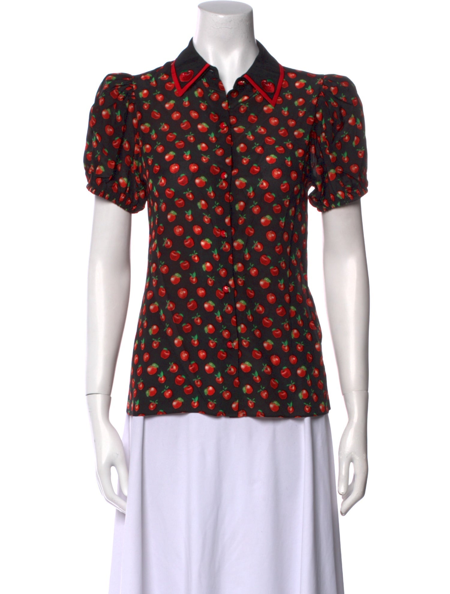 Alice + Olivia Silk Printed Polo