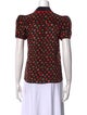 Alice + Olivia Silk Printed Polo
