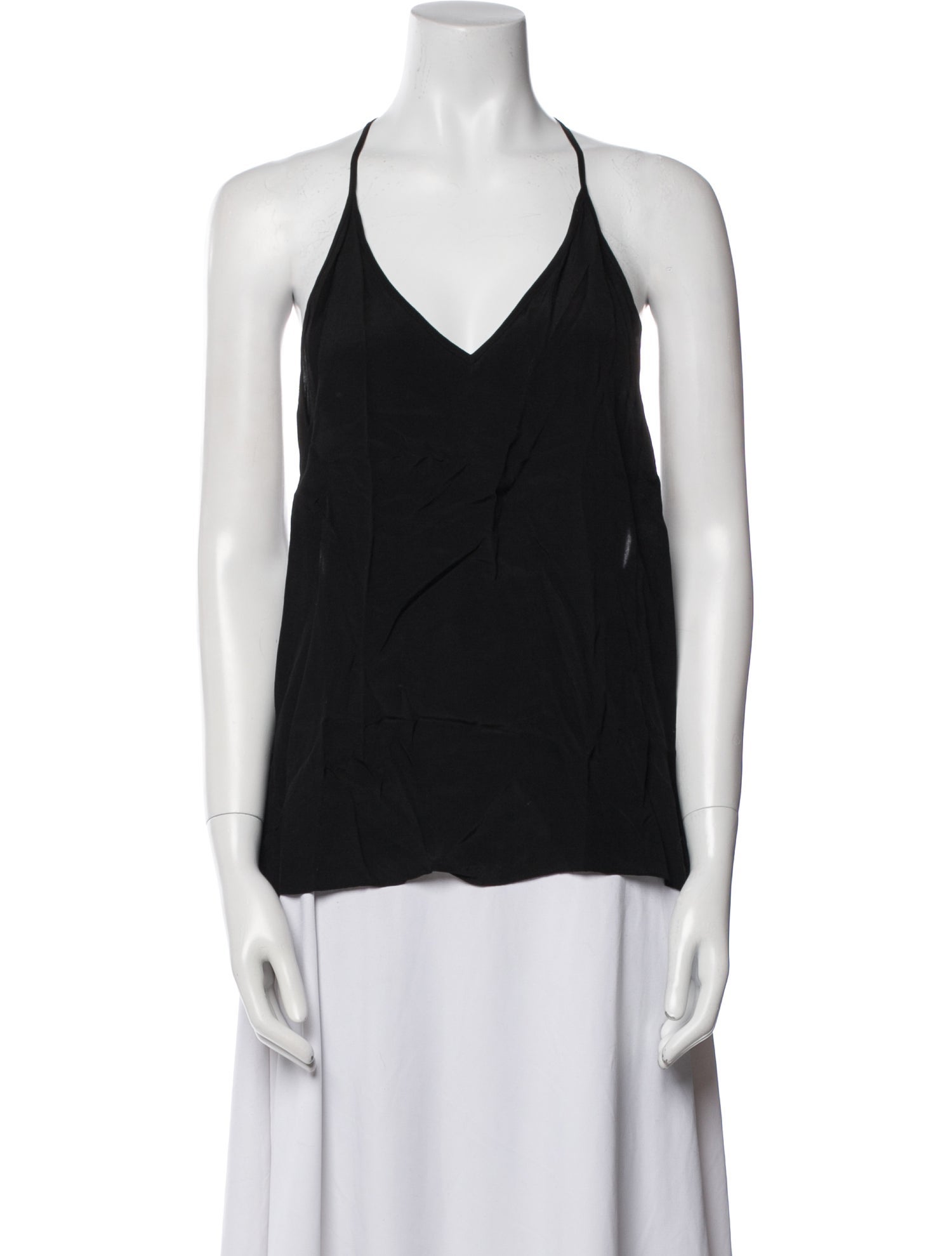 Alice + Olivia Silk V-Neck Top
