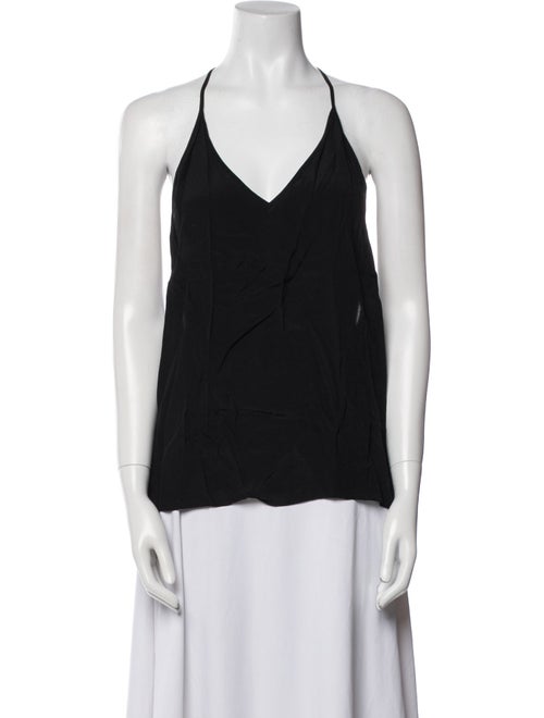 Alice + Olivia Silk V-Neck Top