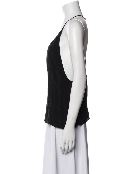 Alice + Olivia Silk V-Neck Top