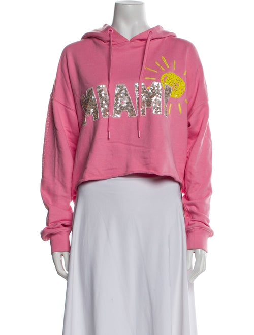 Alice + Olivia Graphic Print Crew Neck Sweatshirt