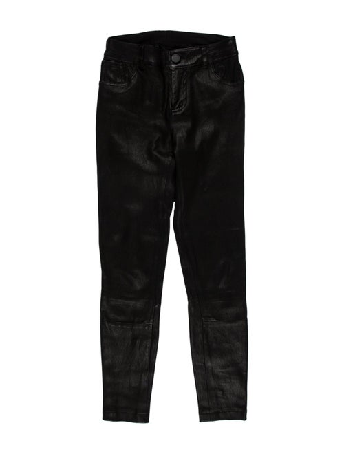 Alice + Olivia Lamb Leather Skinny Leg Pants