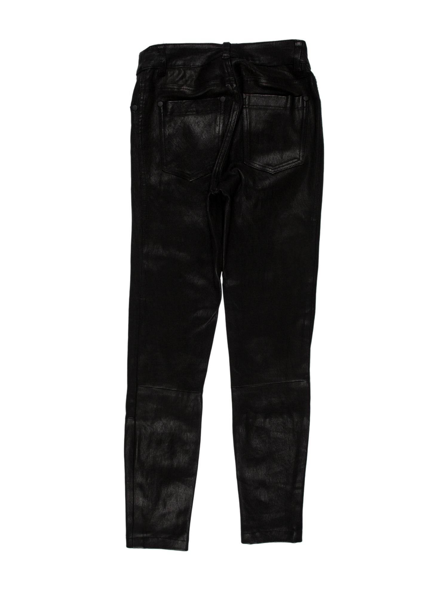 Alice + Olivia Lamb Leather Skinny Leg Pants