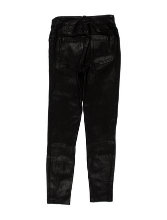 Alice + Olivia Lamb Leather Skinny Leg Pants