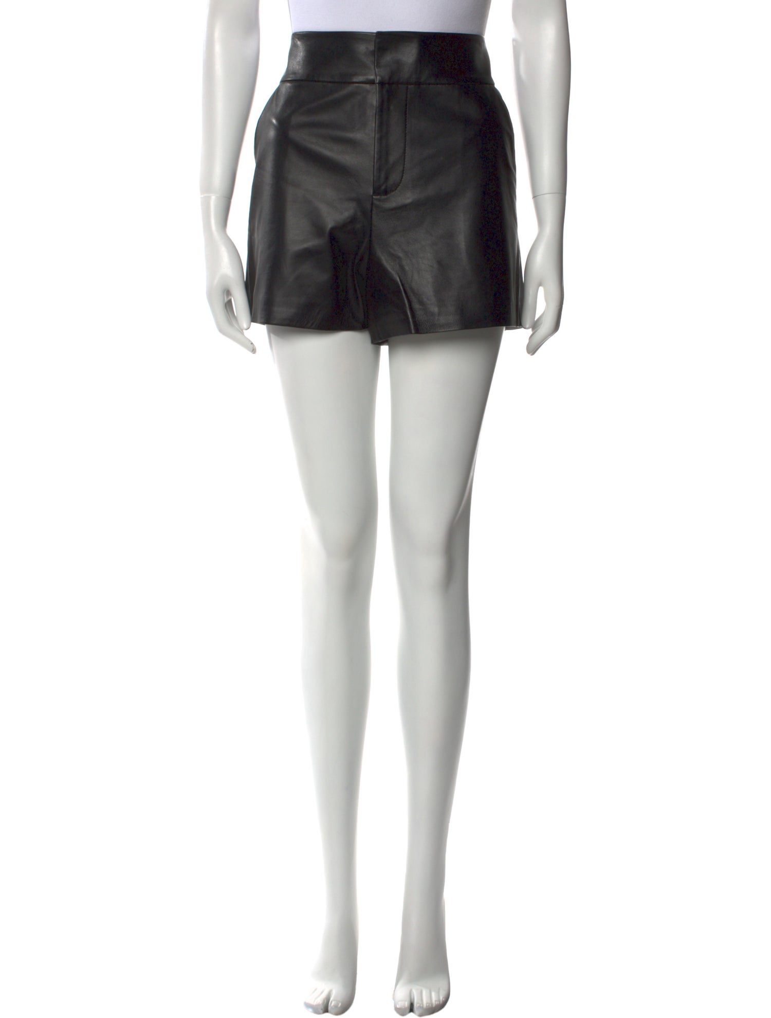 Alice + Olivia Leather Mini Shorts