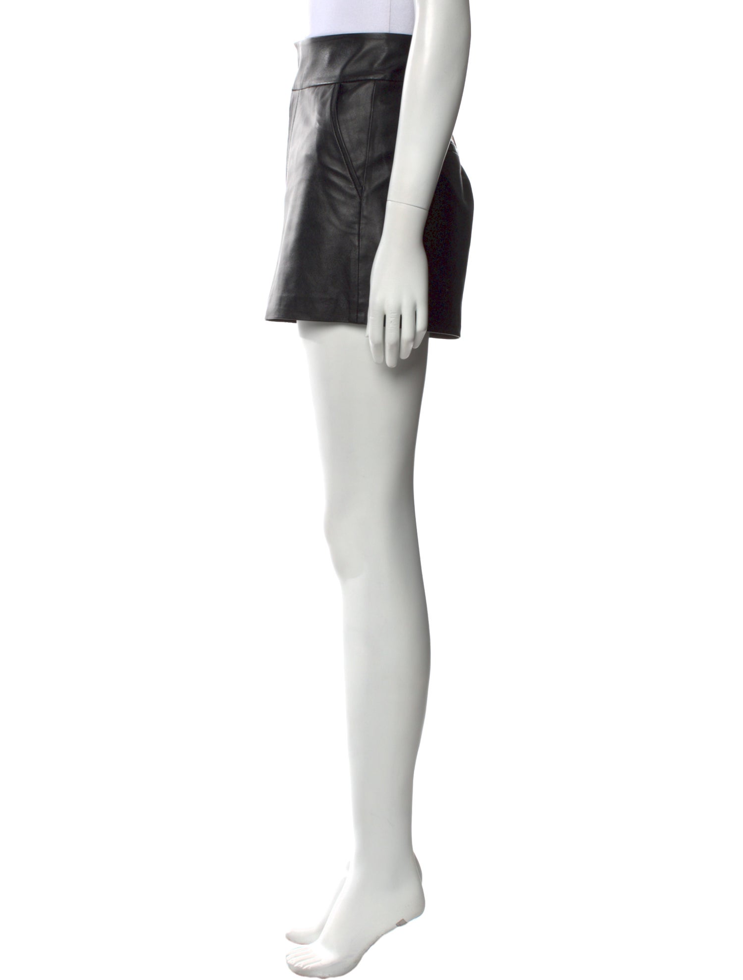 Alice + Olivia Leather Mini Shorts