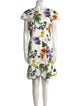 Alice + Olivia Floral Print Knee-Length Dress