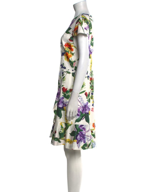 Alice + Olivia Floral Print Knee-Length Dress