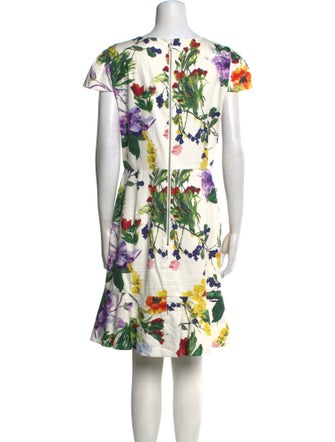 Alice + Olivia Floral Print Knee-Length Dress