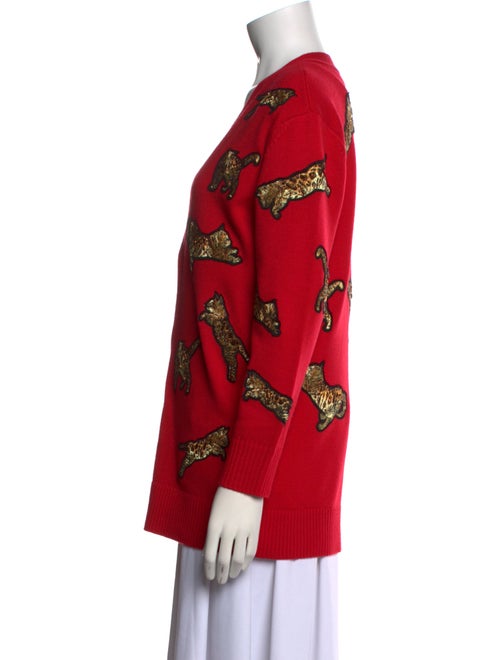 Alice + Olivia Wool Printed Sweater