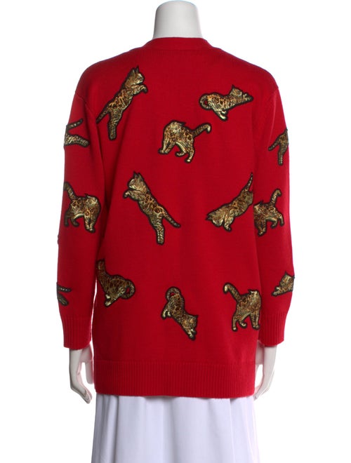 Alice + Olivia Wool Printed Sweater