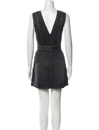 Alice + Olivia V-Neck Mini Dress