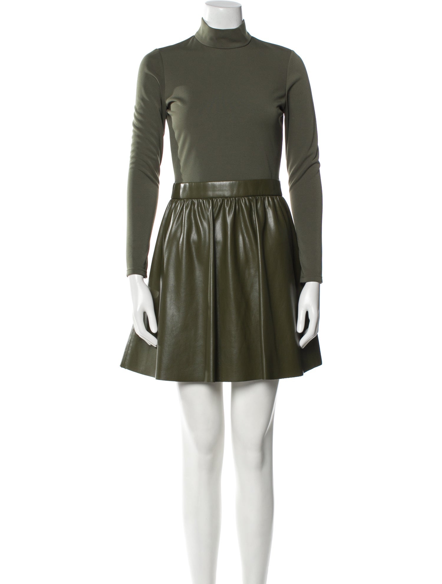 Alice + Olivia Mock Neck Mini Dress