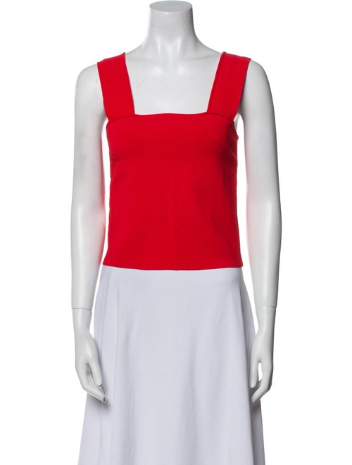 Alice + Olivia Square Neckline Sleeveless Crop Top