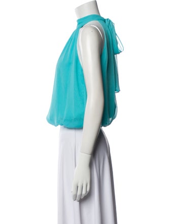 Alice + Olivia Halterneck Sleeveless Crop Top