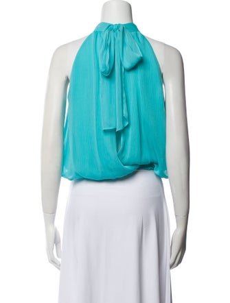 Alice + Olivia Halterneck Sleeveless Crop Top