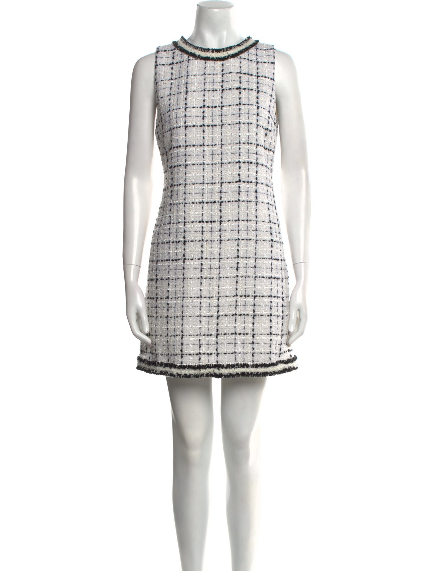 Alice + Olivia Plaid Print Mini Dress