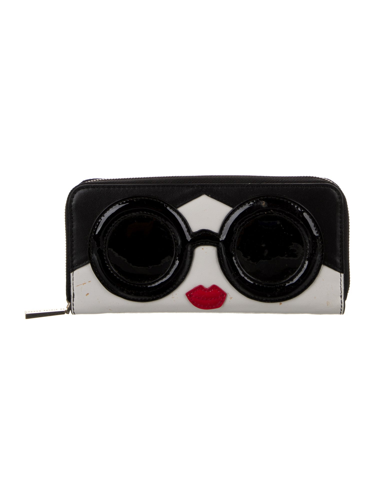 Alice + Olivia Leather Printed Continental Wallet
