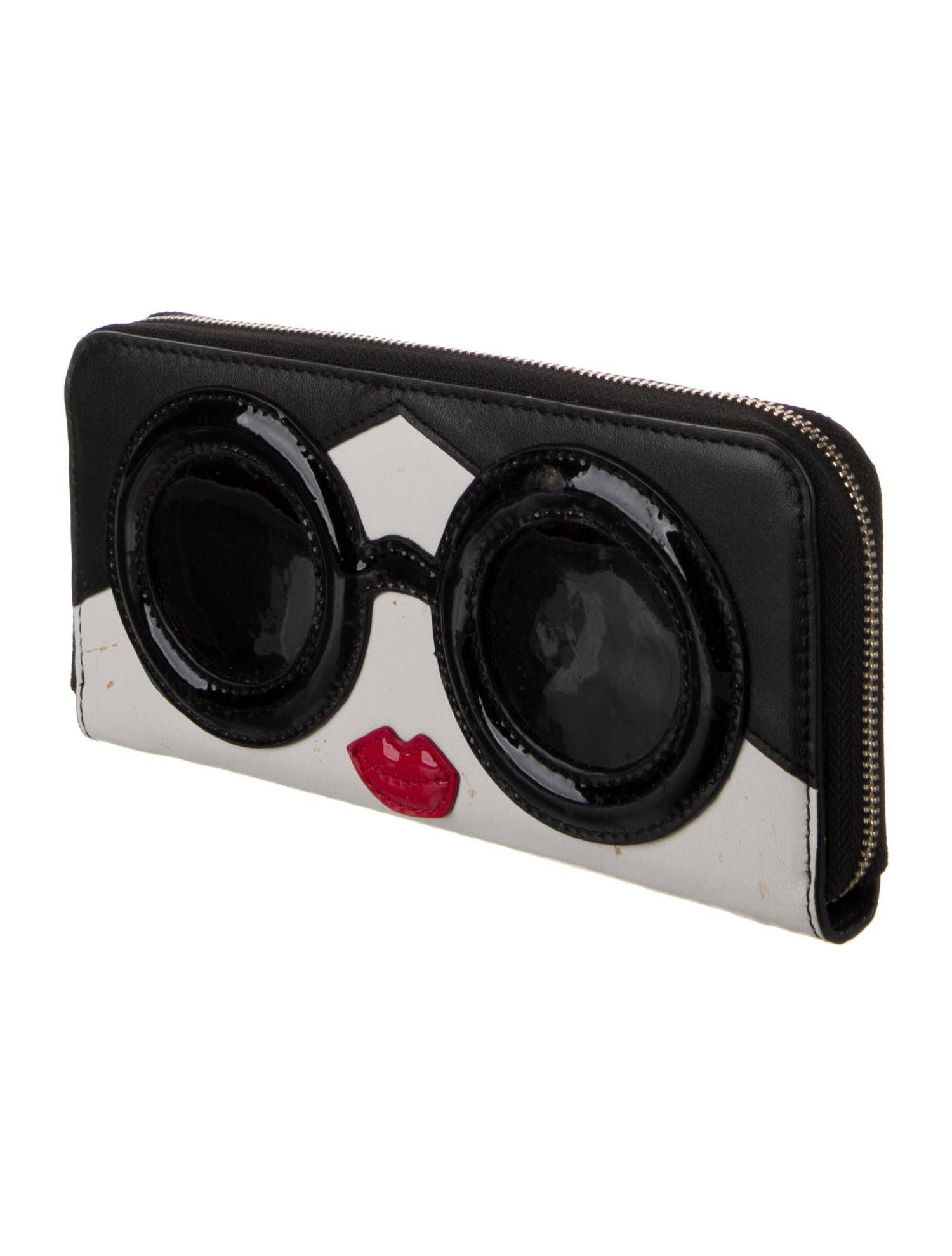 Alice + Olivia Leather Printed Continental Wallet