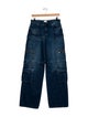 Alice + Olivia Mid-Rise Wide Leg Jeans