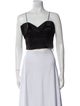 Alice + Olivia V-Neck Sleeveless Crop Top