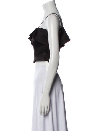 Alice + Olivia V-Neck Sleeveless Crop Top