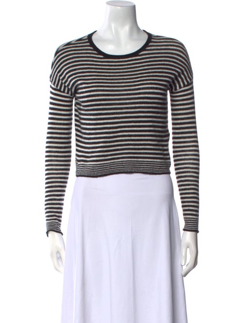 Alice + Olivia Wool Striped Crop Top