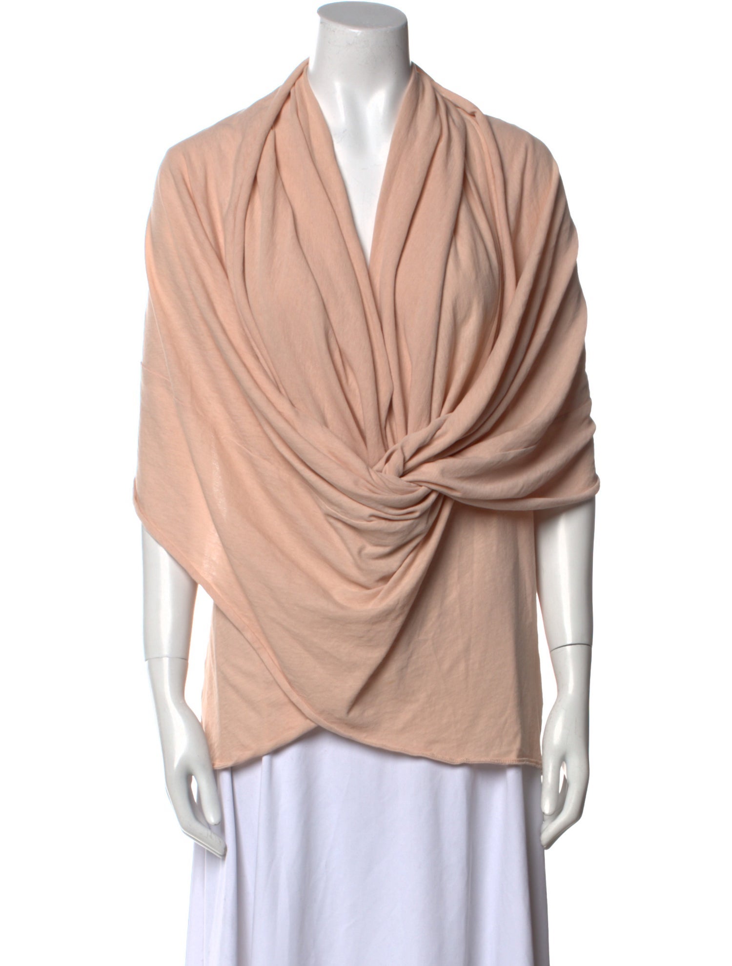 Alice + Olivia Cowl Neck Three-Quarter Sleeve Blouse