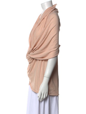 Alice + Olivia Cowl Neck Three-Quarter Sleeve Blouse