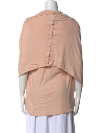Alice + Olivia Cowl Neck Three-Quarter Sleeve Blouse
